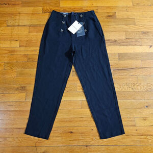 Who What Wear Black Tapered Ankle Pants Women's Size 2